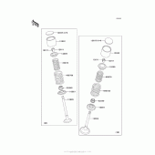 Схема вузла: Клапан для Kawasaki KL650 KLR650