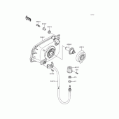 Схема вузла: Headlight(s) для Kawasaki ZG1200 Voyager XII