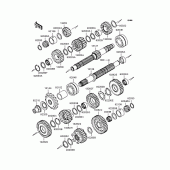 Схема узла: Трансмиссия для Kawasaki ZR750 Z750