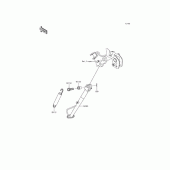 Схема вузла: Бічна підніжка для Kawasaki KLE250 Versys-X 250 ABS