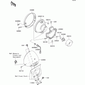 Схема вузла: Headlight(s) для Kawasaki VN1600 VN1600 Classic