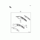 Схема вузла: Аксесуари (Fender Strut Cover) для Kawasaki EN650 Vulcan S