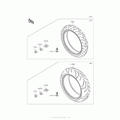 Схема вузла: Шини для Kawasaki ZX1400 Ninja ZX-14R ABS
