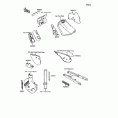 Схема вузла: Decals(green)(kmx125-a6/a7) для Kawasaki KMX125