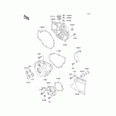 Схема вузла: Engine cover(s) для Kawasaki EX500 GPZ500S