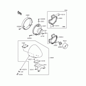 Схема вузла: Фара для Kawasaki VN400 Vulcan Drifter