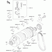 Схема вузла: Колінчастий вал для Kawasaki ZX1100 ZZ-R1100