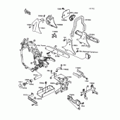 Схема узла: Батарейный отсек для Kawasaki VN1500 Vulcan 1500L