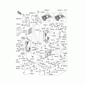 Схема узла: Радиатор (1/3)(klx250-e3) для Kawasaki KLX250 KLX250SR