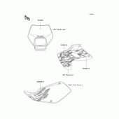 Схема вузла: Decals(white)(klx250-g2) для Kawasaki KLX250 KLX250