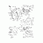 Схема узла: Cowling lowers(1/2) для Kawasaki ZX1400 Ninja ZX-14R