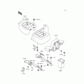 Схема узла: Сиденье для Kawasaki ZG1200 Voyager XII