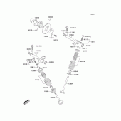 Схема вузла: Клапан(и)/camshaft(s) для Kawasaki KLX125 KLX125L