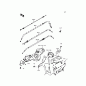 Схема вузла: Троси для Kawasaki EX650 ER-6F
