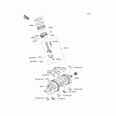 Схема узла: Коленвал/поршень(и) для Kawasaki ZX1000 Ninja ZX-10R