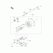 Схема вузла: Ступиця переднього колеса для Kawasaki EL250 Eliminator 252