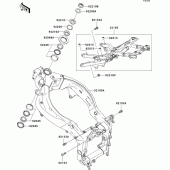 Схема узла: Рама для Kawasaki ZX600 Ninja ZX-6RR