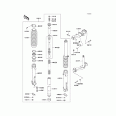 Схема вузла: Вилка передньої осі (P21/p22/p24) для Kawasaki KZ1000 Police