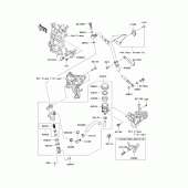 Схема узла: Задний тормозной цилиндр для Kawasaki ZX1000 Z1000SX