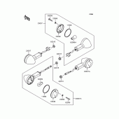 Схема узла: Поворотники для Kawasaki ZR750 Zephyr