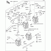 Схема узла: Карбюратор(1/3) для Kawasaki ZX600 ZZ-R600