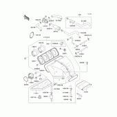 Схема узла: Воздушный фильтр(1/2) для Kawasaki ZX750 Ninja ZX-7R