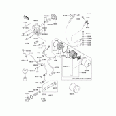 Схема вузла: Масляний насос & Масляний фільтр (1/2) для Kawasaki VN1500 Vulcan 1500 Classic