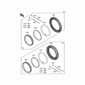 Схема вузла: Колеса для Kawasaki KL650 KLR650