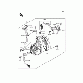 Схема вузла: Throttle для Kawasaki KX450 KX450F