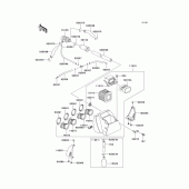 Схема узла: Воздушный фильтр для Kawasaki KZ1000 Police