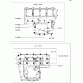 Схема вузла: Болти картера двигуна для Kawasaki ZR1000 Z1000