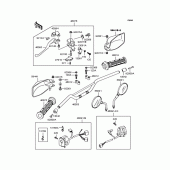 Схема вузла: Кермо для Kawasaki KLE400