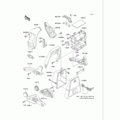 Схема вузла: Кріплення двигуна для Kawasaki VN750 Vulcan 750