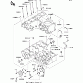 Схема вузла: Картер двигуна для Kawasaki ZR750 ZR-7S