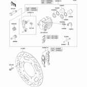 Схема вузла: Переднє гальмо для Kawasaki VN1600 VN1600 Classic