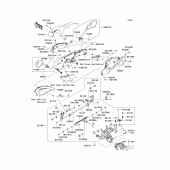 Схема вузла: Cowling(upper) для Kawasaki ZX1000 Z1000SX