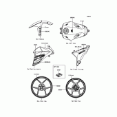 Схема вузла: Decals(Green) для Kawasaki ZR800 Z800 ABS