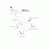 Схема узла: Переднее крыло для Kawasaki VN1700 Vulcan 1700 Voyager Custom ABS