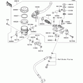 Схема вузла: Передній гальмівний циліндр для Kawasaki ZX636 Ninja ZX-6R ABS
