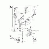 Схема вузла: Замок запалювання (ZR400-F5‾F8) для Kawasaki ZR400 ZRX-II