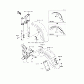 Схема вузла: Fenders(a1/a2) для Kawasaki VN1600 Vulcan 1600 Classic
