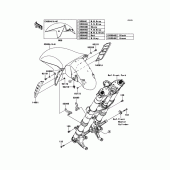 Схема вузла: Переднє крило для Kawasaki ZG1400 1400GTR ABS