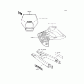 Схема узла: Наклейки для Kawasaki KLX300R