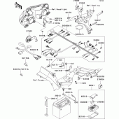Схема узла: Электрооборудование для Kawasaki ZX900 Ninja ZX-9R
