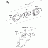 Схема узла: Meter(s) для Kawasaki ZR750 Z750