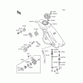 Схема узла: Топливный бак для Kawasaki KLX250 KLX250