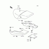 Схема вузла: Сидіння для Kawasaki ZR250 Balius-II
