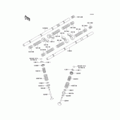 Схема узла: Клапан(ы)(1/2) для Kawasaki ZX1100 Ninja ZX-11