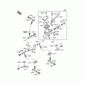 Схема вузла: Передній гальмівний циліндр для Kawasaki ZR750 Zephyr