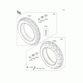 Схема узла: Шины для Kawasaki VN1700 VN1700 Classic Tourer